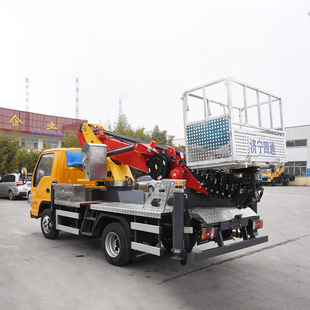 Factory Supply Ladder Forklift Truck Chinese Lugong Brand Aerial Work Platform Lift Capacity