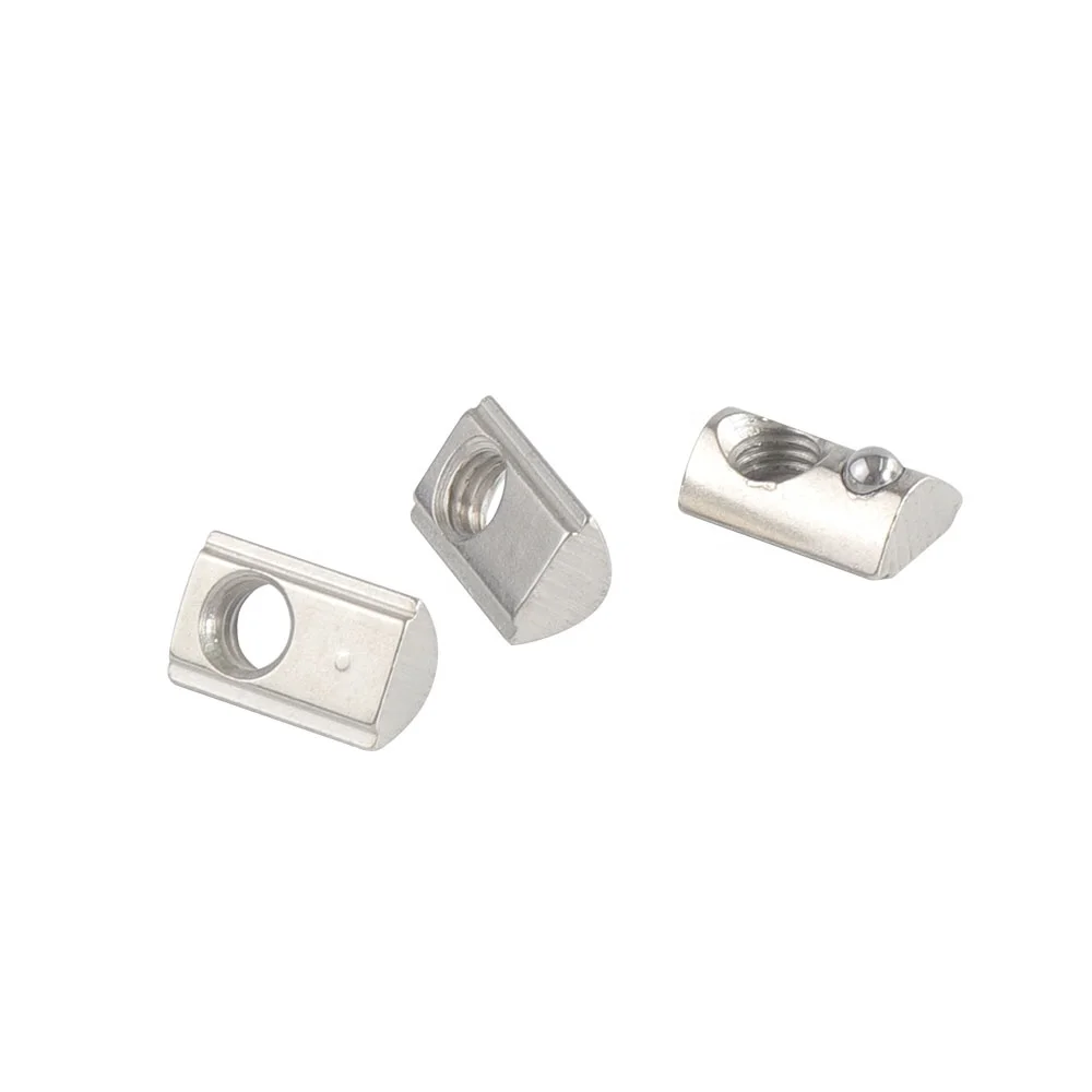 Лучшие продажи 2020 M3 M5 M6 падение весной молоток гайка Roll-In Т-образными пазами гайки с пружинным мяч