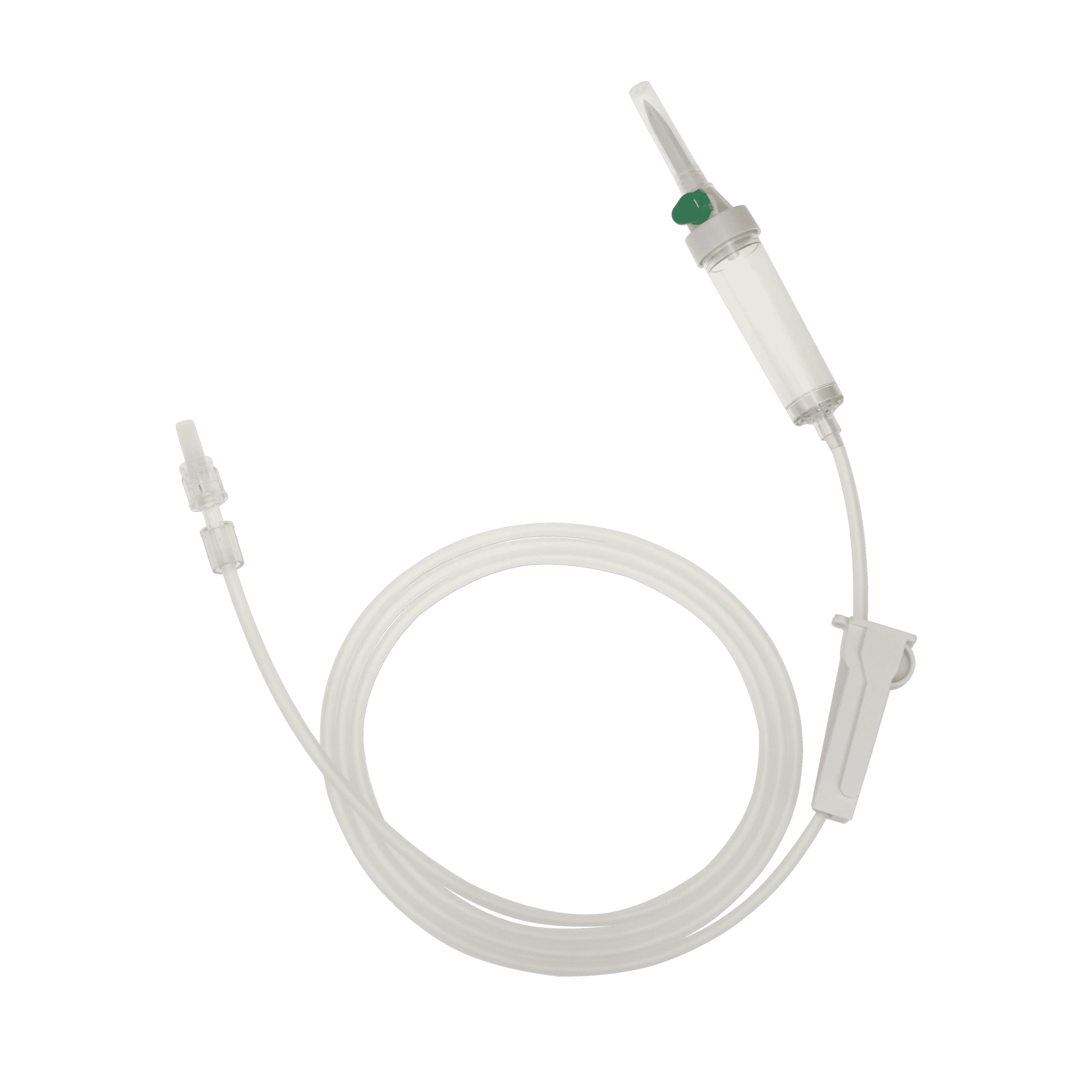 Disposable medical infusion set  ,infusion giving set ,IV administration set with needle free Y connector