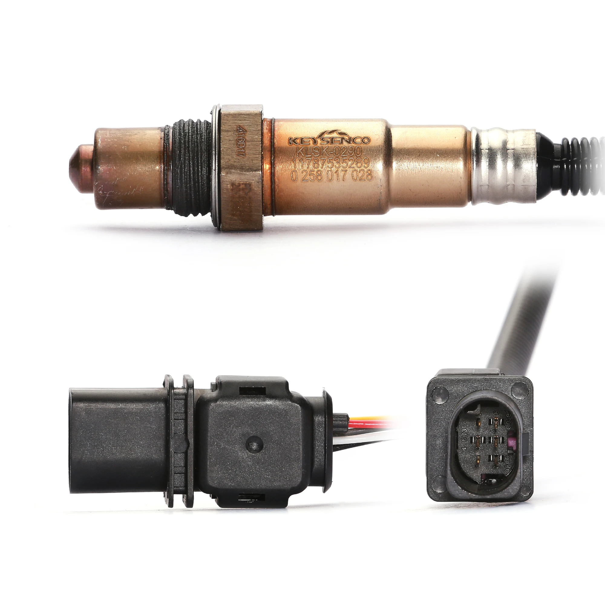 Keysenco 0290 Oxygen Sensor O2 Lambda Sensor for BMW 3 X1 E92 E90 E60 E84 E66 11787535269 0258017028 WPF55