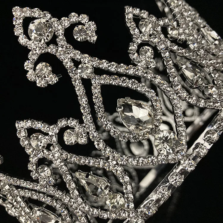 Pageant Full Circle Tiara Crystal Crown Headband King Queen Wedding Party Costumes