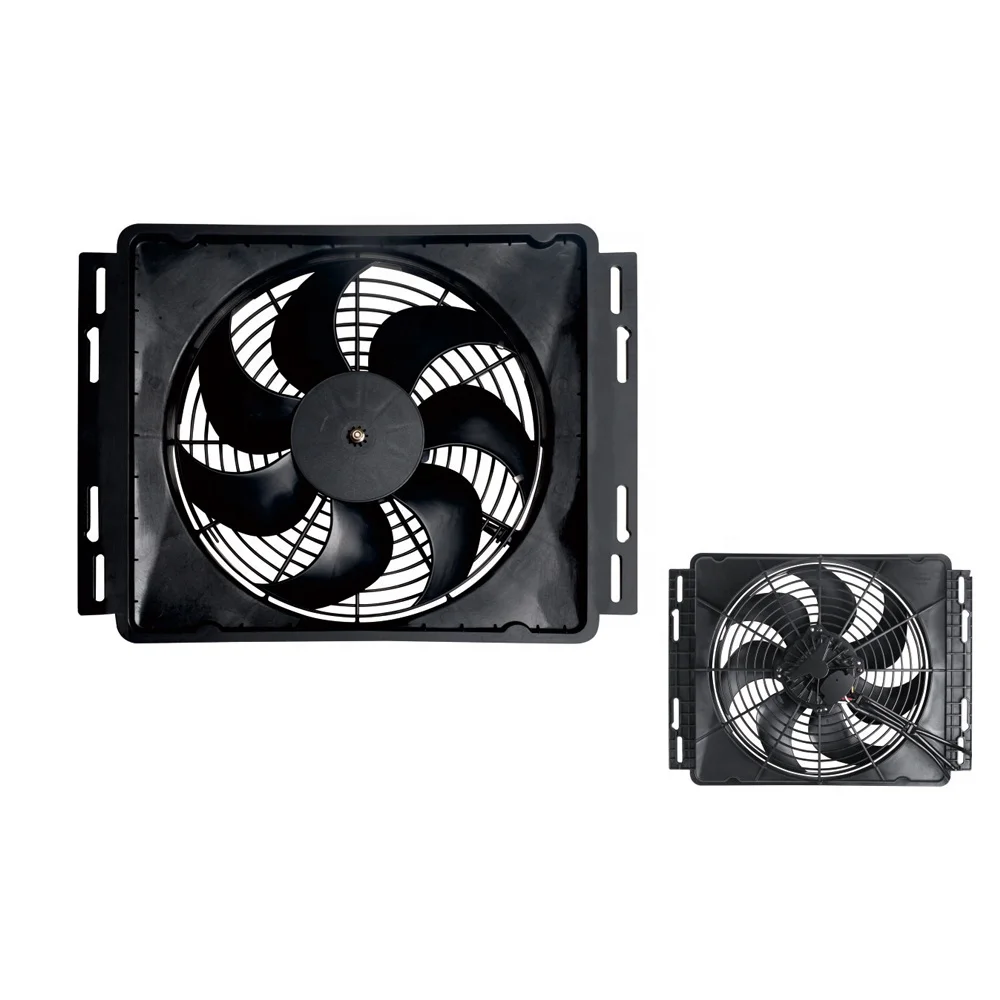 Linrui WSLNF-2454X 12 inch rotary cooling dc fan brushless 12v/24v axial fan for bus/truck air conditioner condenser fan