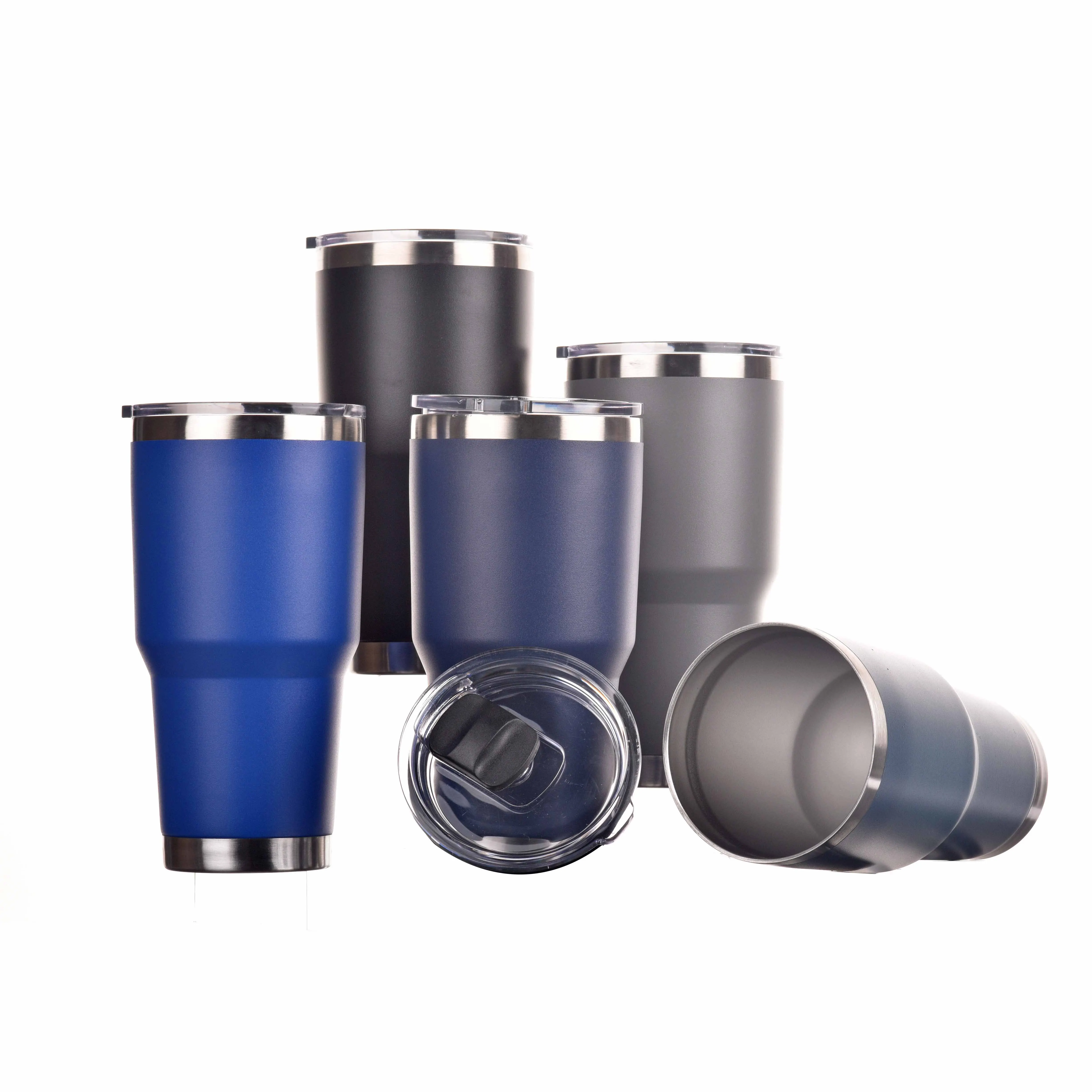 Thailand popular 304 double wall vacuum stainless steel tumbler with lid and straw