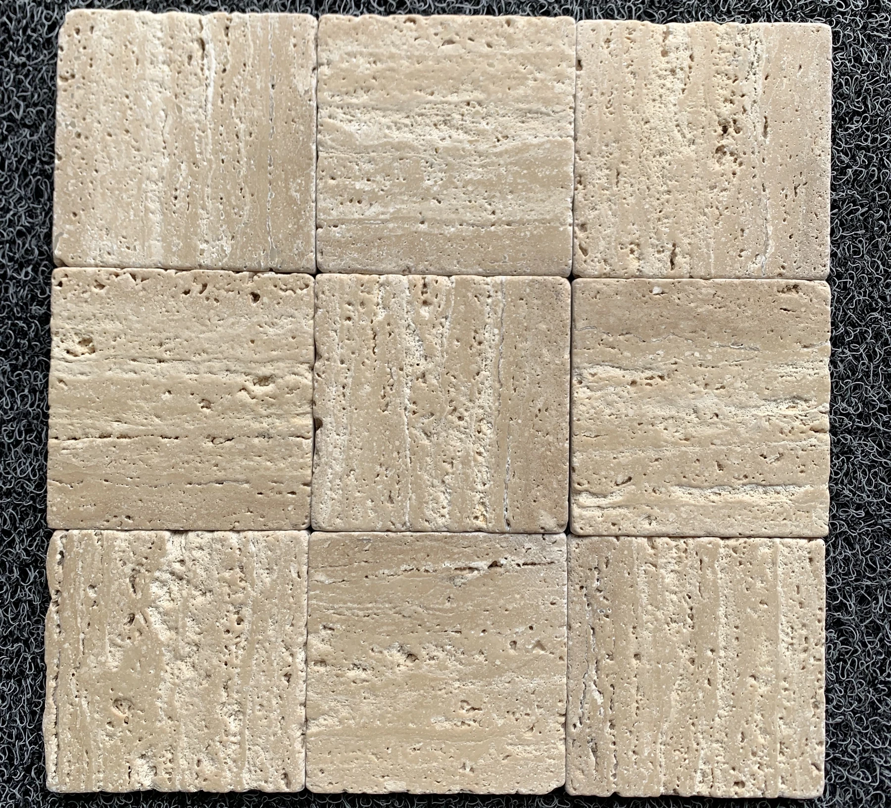 Light Cream Beige Travertine Romano Travertino Classic Antiqued Tumbled Floor Tiles Wall Cladding Panel Tiles French Pattern