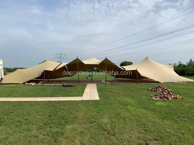 White 10x10M Beach Shelter Outdoor Waterproof Stretch Tents For Store Business