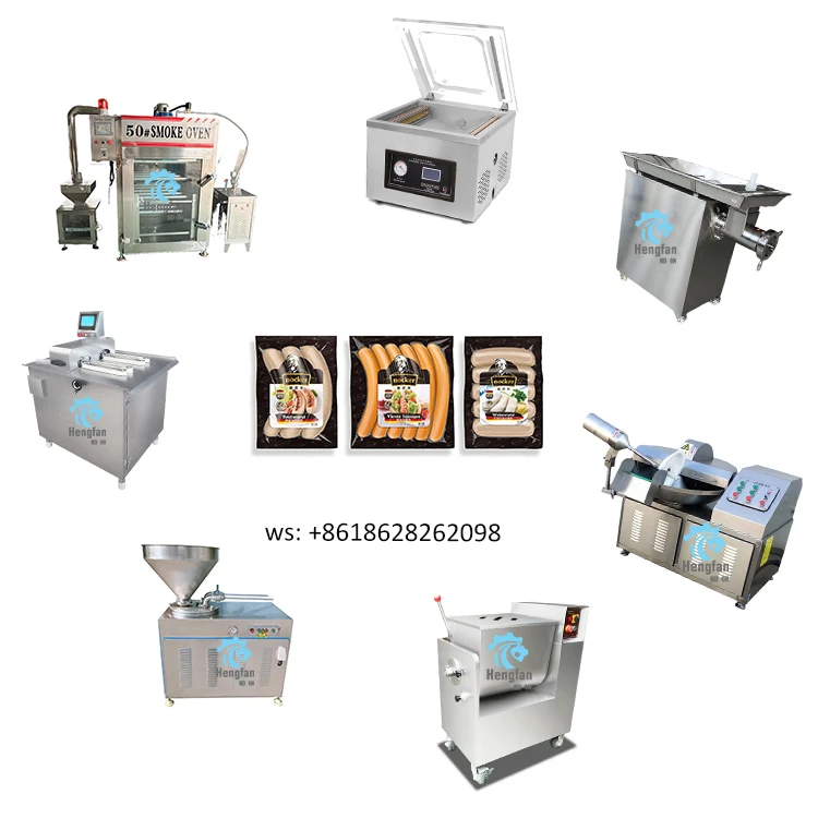 Complete Industrial Sausage Production Making Line for Sale Sausage Making Equipment