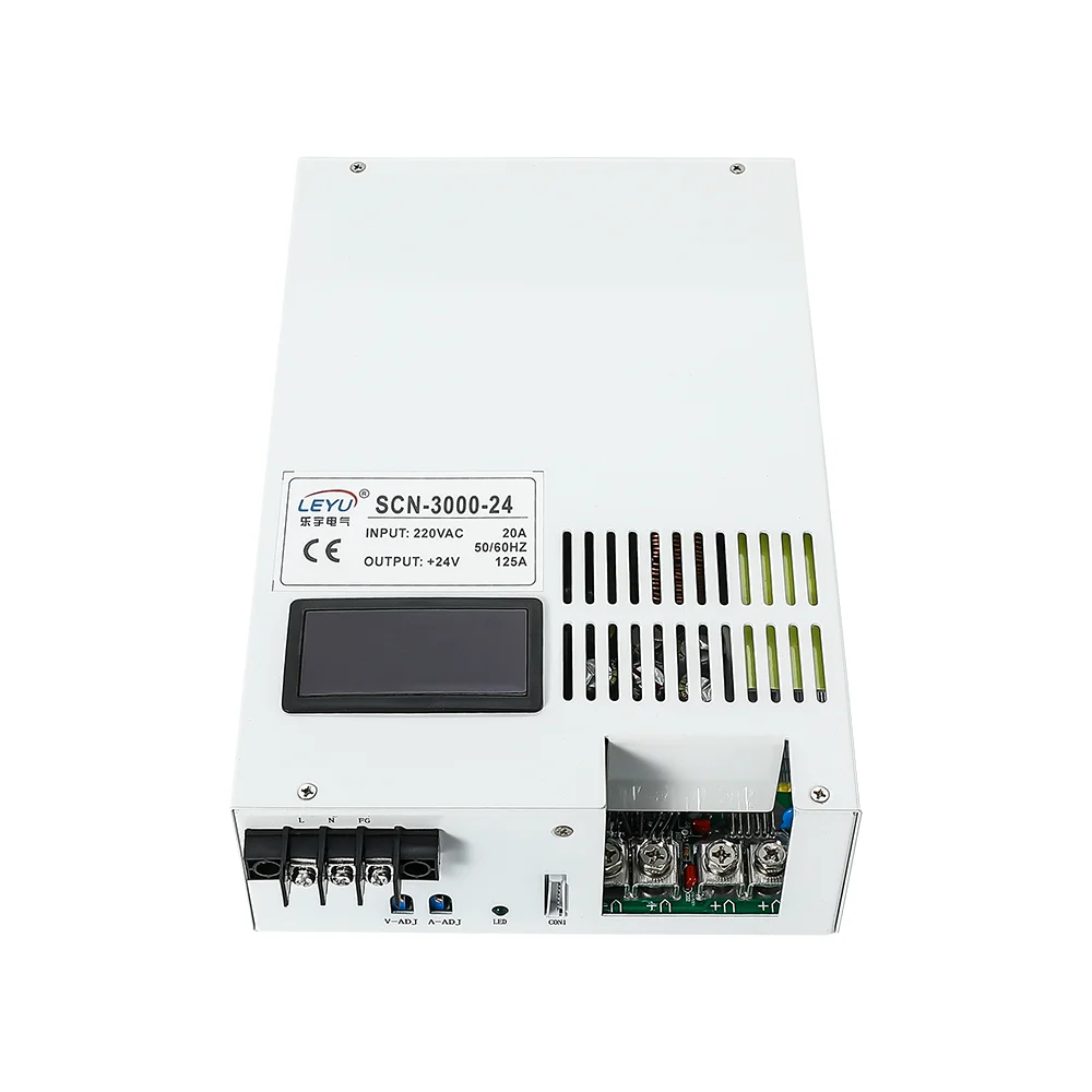 Power supply with display 3000W 12v 24v 36v 48v adjustable output voltage single output switching power supply