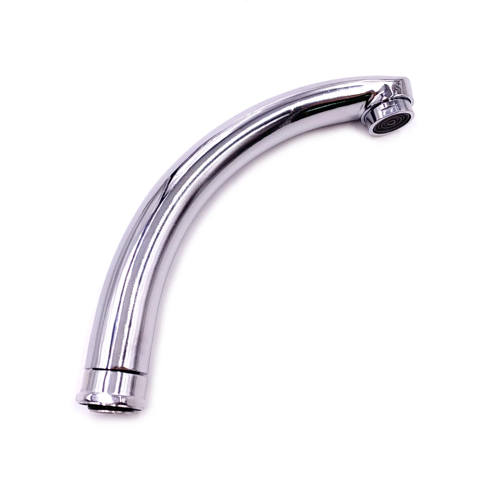 Труба для кухонного смесителя из нержавеющей стали 201 с хромированным носиком 24 см