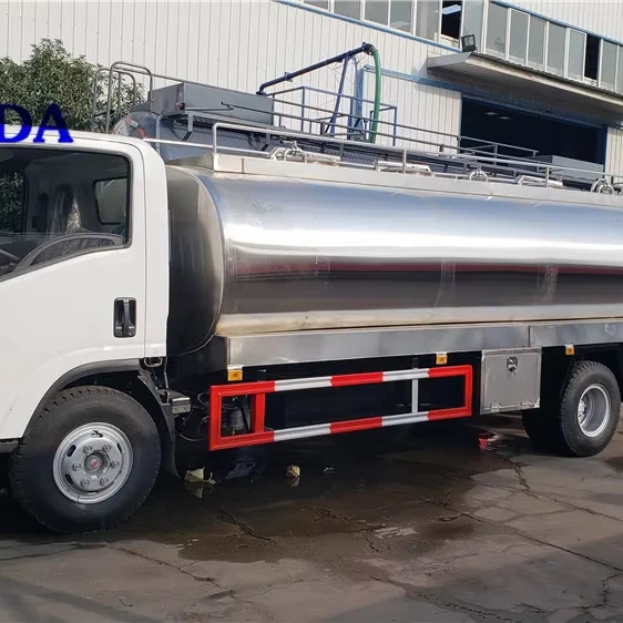 Isuzu 4x2 3000/5000 литров из нержавеющей стали небольшой транспортный грузовик-цистерна с молоком