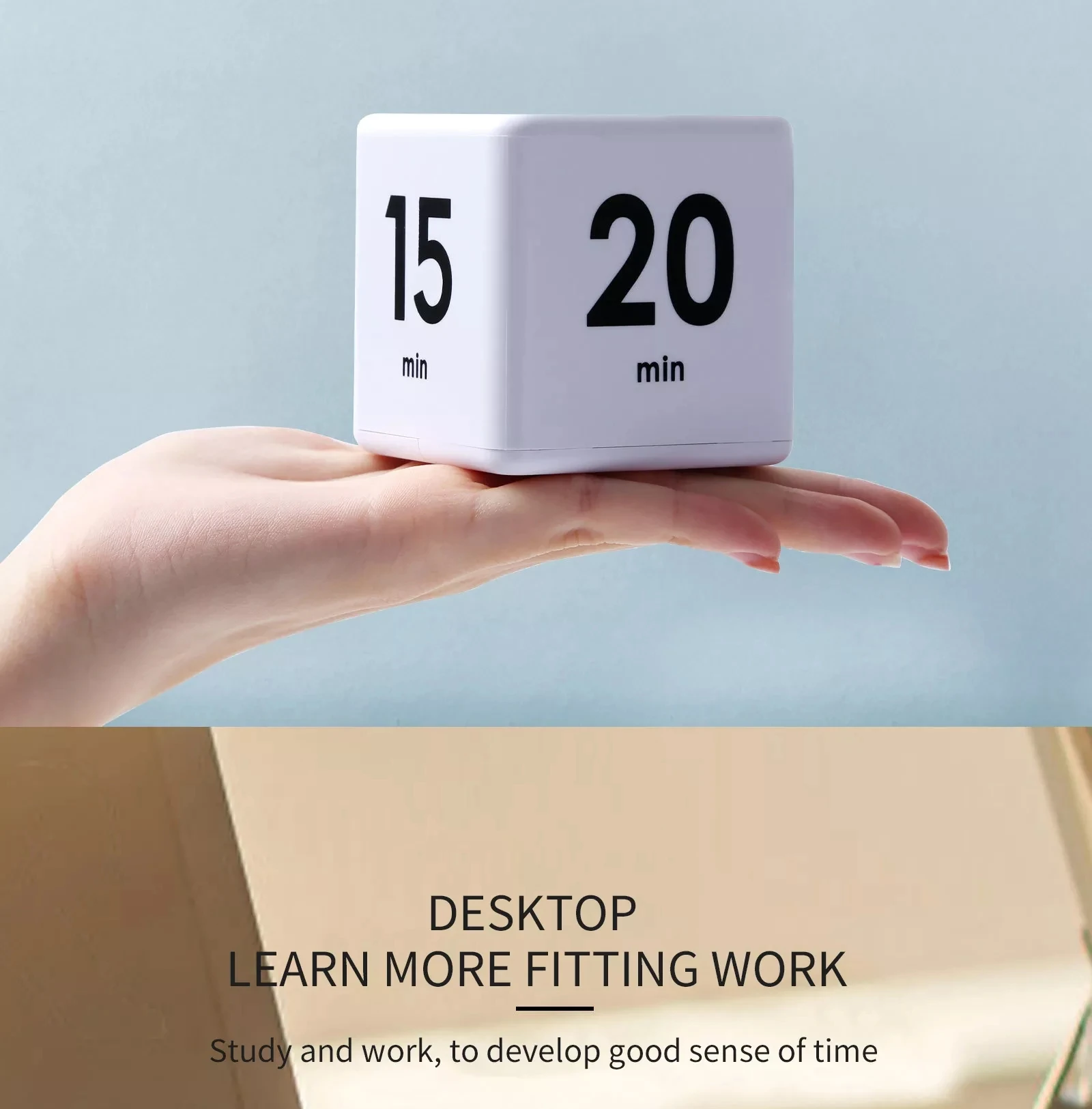 New Design Kitchen Mini Timer Customized with Logo Portable Cube Timer Clock for Cooking