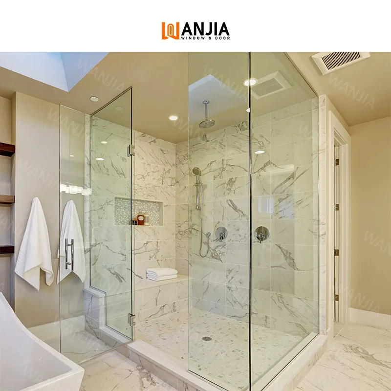 Guaranteed quality bathroom enclosure shower room stainless steel shower doors custom tempered glass quadrant shower doors