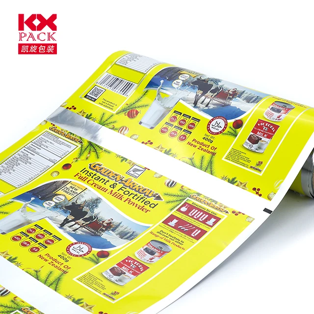 Plastic Film Laminated Food Packaging Film Roll Milk Powder Packaging Wrapping Film