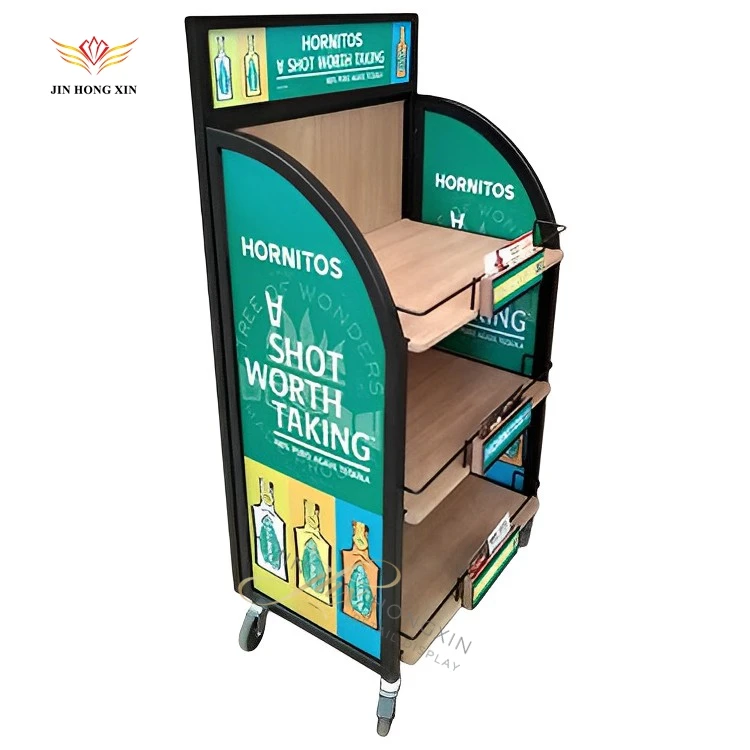 Originality colorful juice bar coffee counter kiosk with wine display rack for sale