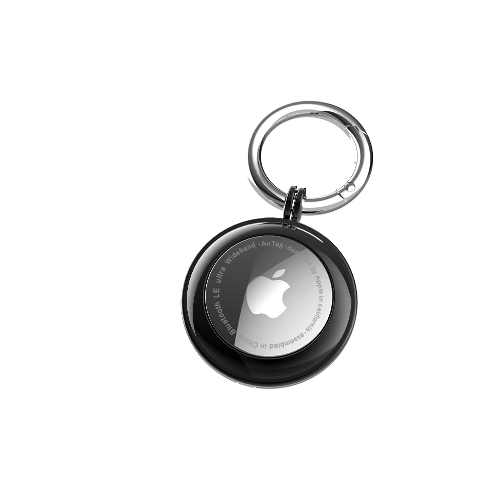 
Free 1 Sample OK Amazon Top Seller Airtags Cover Portable Metal Keychain Protective Airtag Case Cover For Apple 