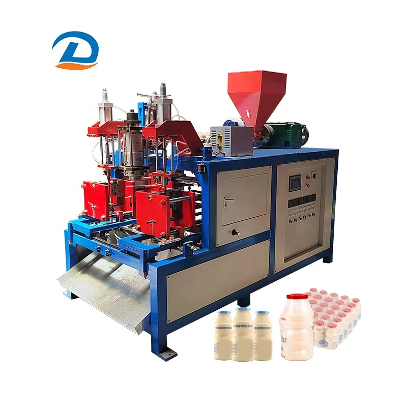 Automatic 200 500 1000 1500ml hdpe pp pvc milk yogurt bottle container extrusion blowing blow moulding molding machine price