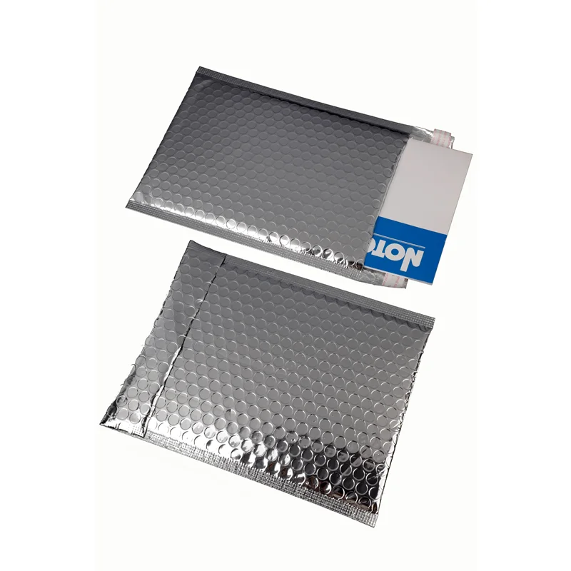 Hot Sale Shipping Mail Bags Cushion Aluminum Foil Padded Envelope Customized Silver Packaging Metallic Bubble Mailers with Logo