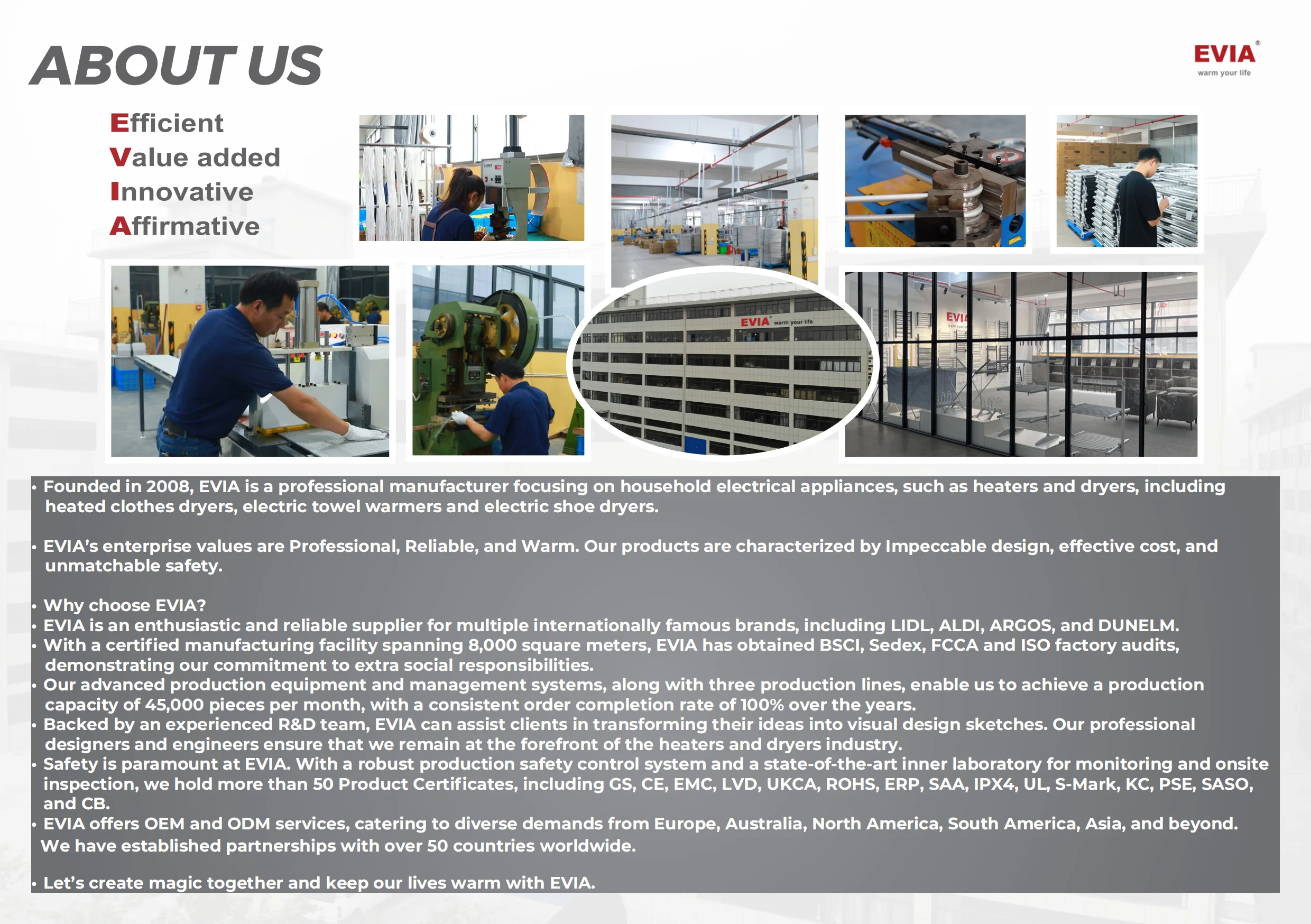 EVIA Convenient Floorstanding Large Capacity Portable Electric Clothes Dryer Rack