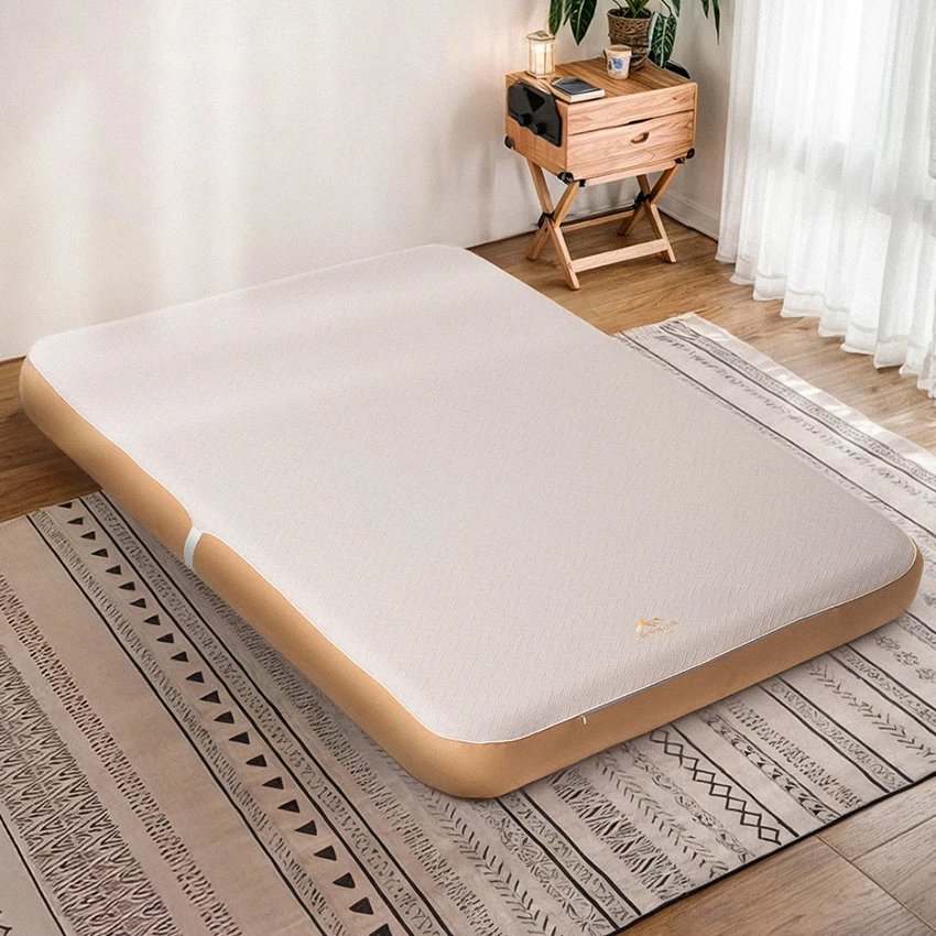 Three-person PVC elastic silk cloud bed brushed air mattress tent Outdoor camping campers make air beds on the floor