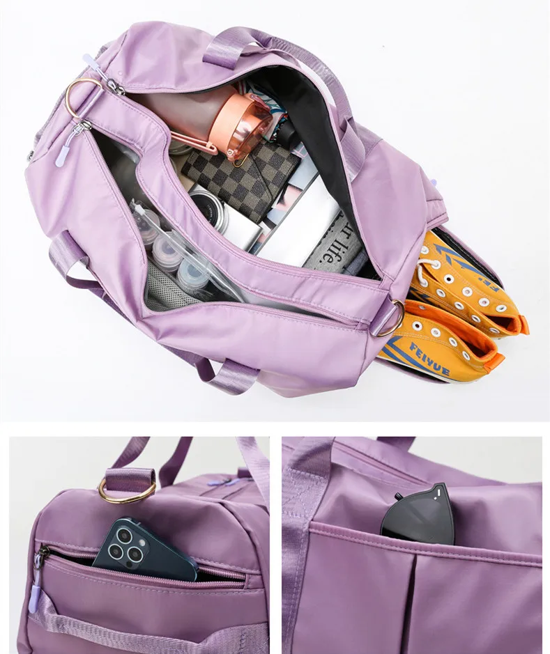 2023 Hot Sale Durable Sports Bag with Large Volume for Gym Exercise Waterproof Fabric Gym Bag with Shoes Compartment
