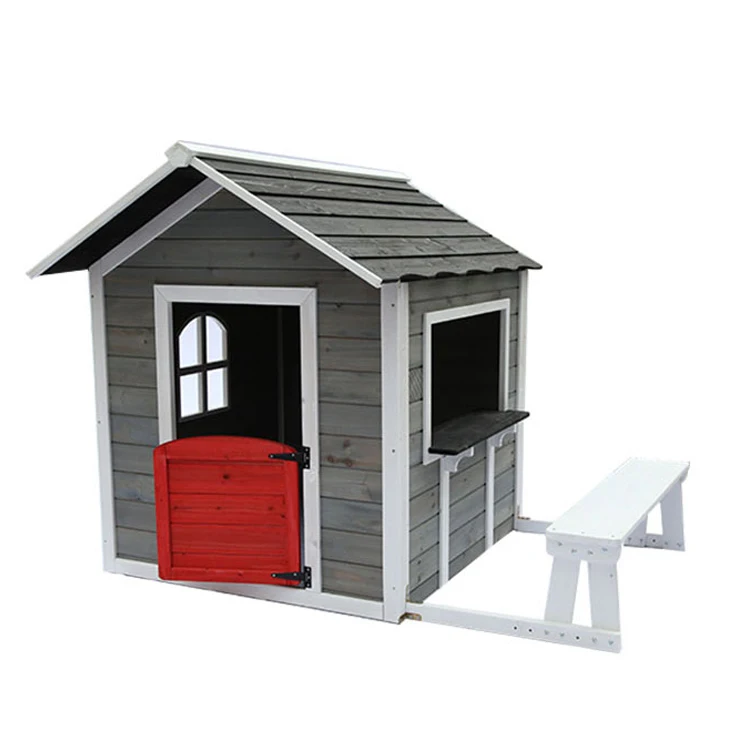 Wooden Children Playground Garden Cottage Cubby House for Kids Backyard Playhouse