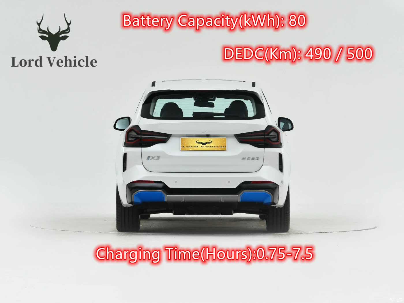 Good quality new energy ev China hot sale long range large space SUV 2022 electric vehicle BMWW IX3 with fast charging