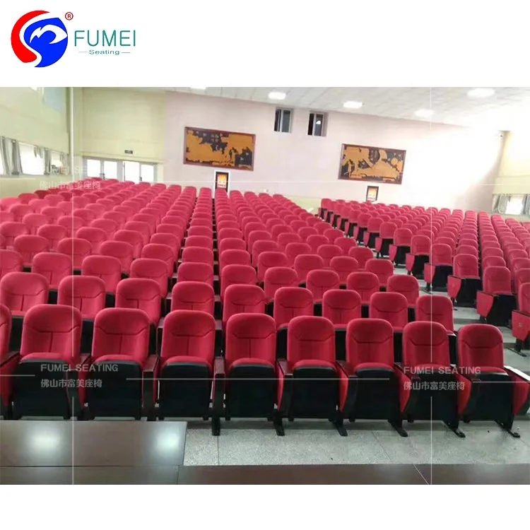 Auditorium chairs with writing wooden pad,auditorium lecture hall seating chairs,auditorium seating chair with writing tablet