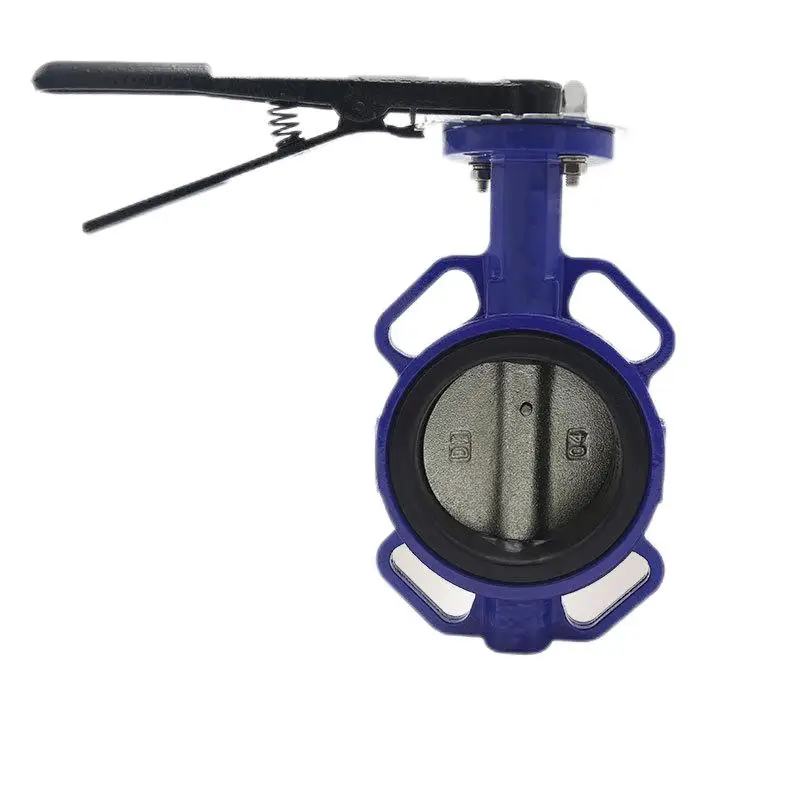 High Quality PN16 DN100 DN150 DN200 Lever Handle Manual Wafer Butterfly