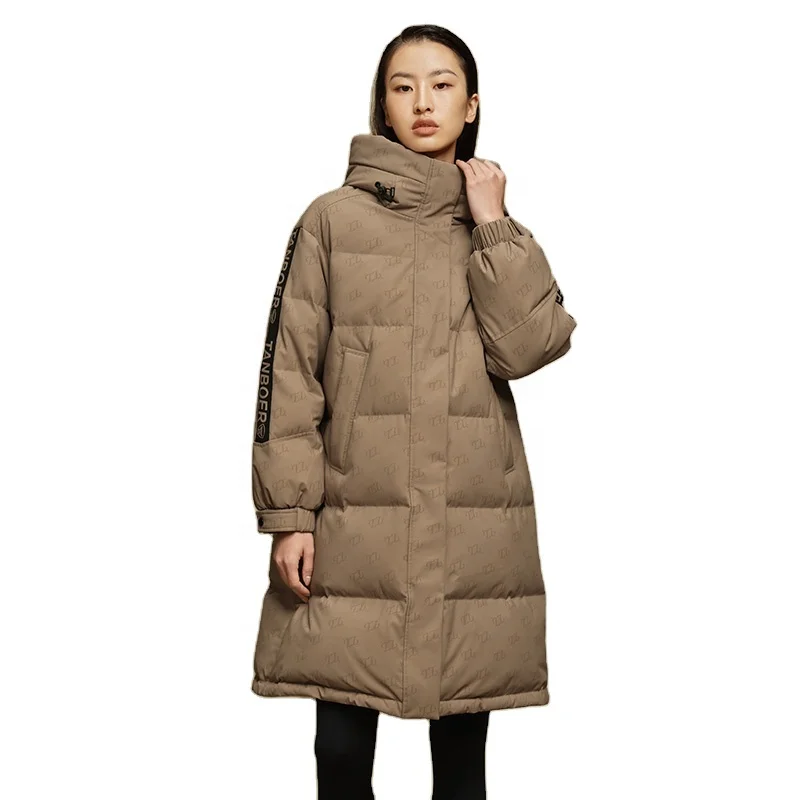 Stock fashion american clothes custom puffer jacket womens coats down jacket women