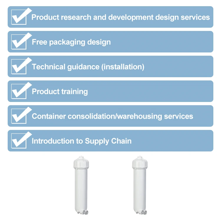 [NW-BR400G] Double O ring 2012 RO membrane housing for residential RO water filter use