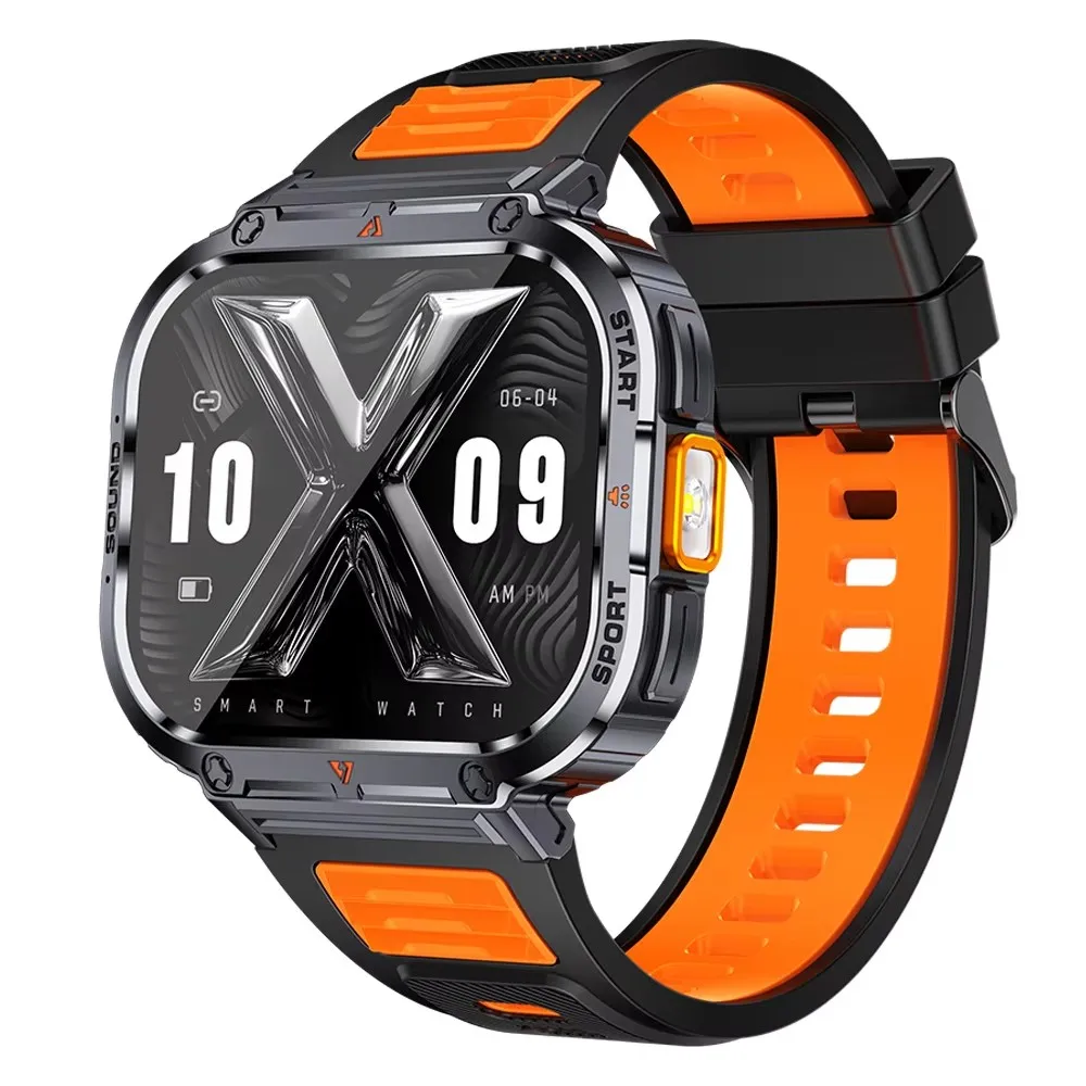 Original factory NX23 Outdoor Sport Smart Watch 2.0 Inch 400Mah IP68 waterproof Local Music Smartwatch with LED Flashlight