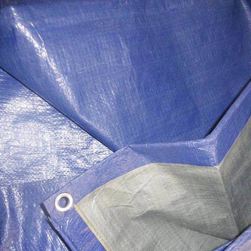 Hot Selling Zone Blue White Cover Truck Waterproof Poly Tarp Pe Tarpaulins Stripe/Rolls