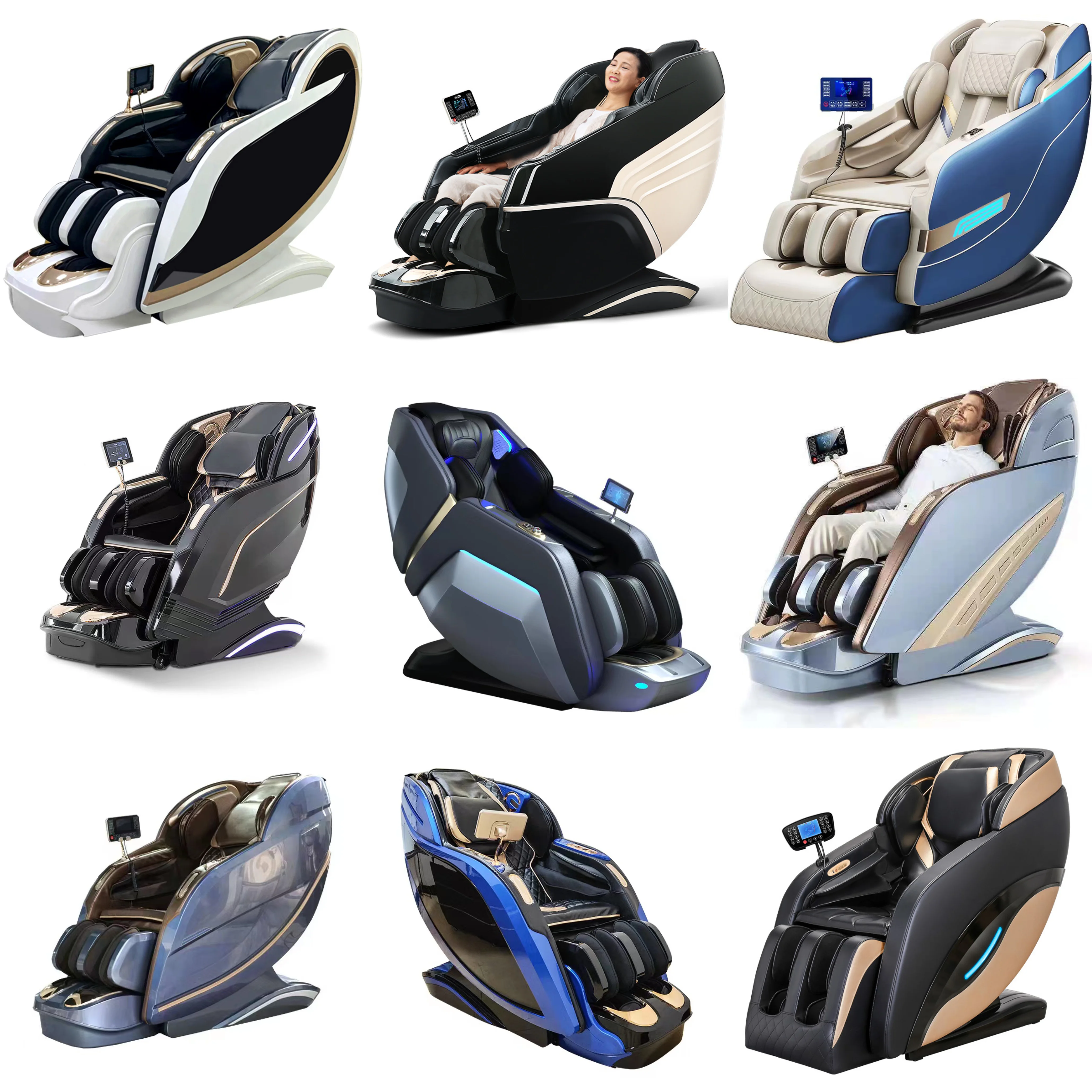 electric luxury office 4d 8d full body fix roller foot massage chair price full body zero gravity 2023 wholesale ningde mk