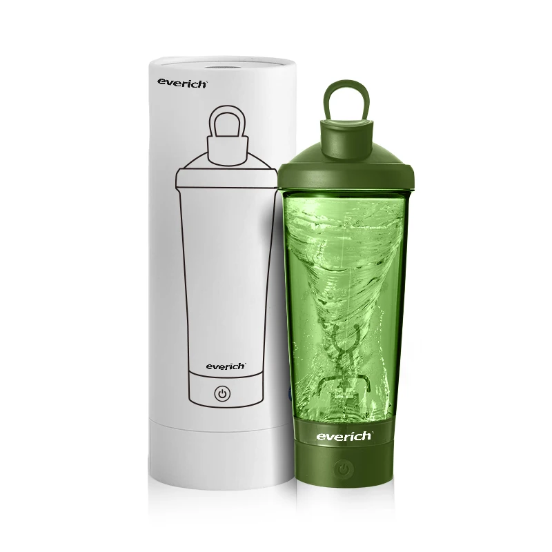 Stainless steel electric shaker stir quickly melting flask Hot Cold insulated sports electric shaker water bottles