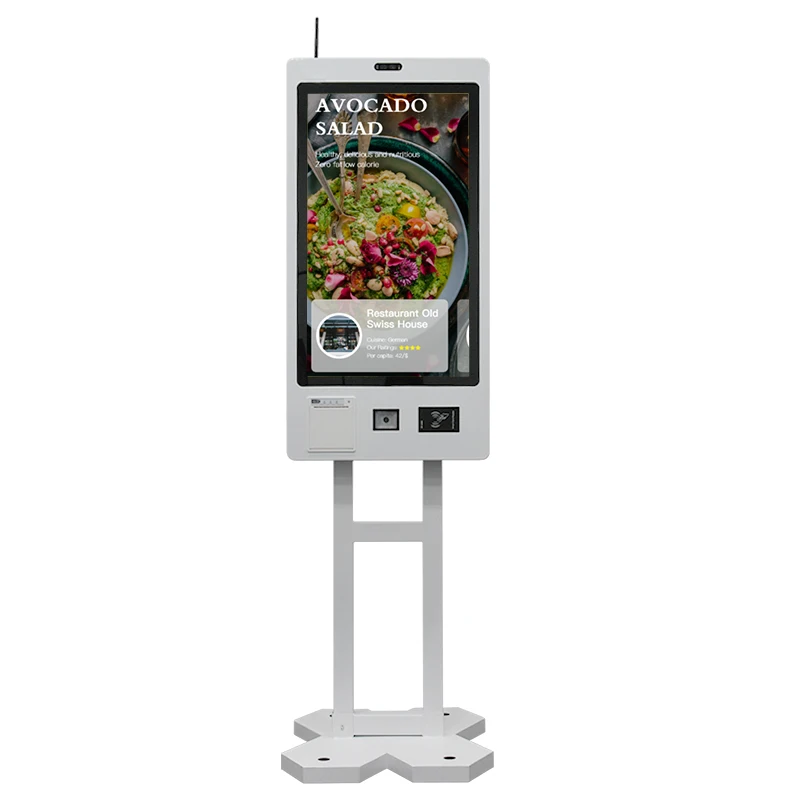 Crtly Android kiosk touch screen Self service Food Ordering Price Printing Checkout Payment Self Service Kiosk for Restaurant