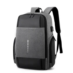 Custom logo 2022 mochila men business waterproof backbag black anti theft usb smart travel bagpack laptop back bag pack backpack