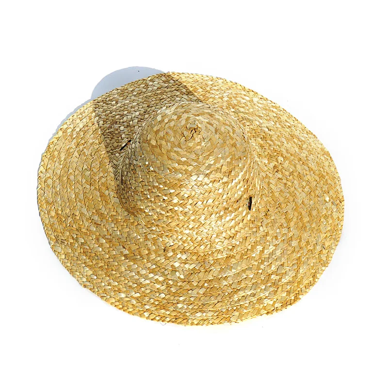 Summer outdoor sun hat construction site sun protection wheat straw woven hat farmer straw hat