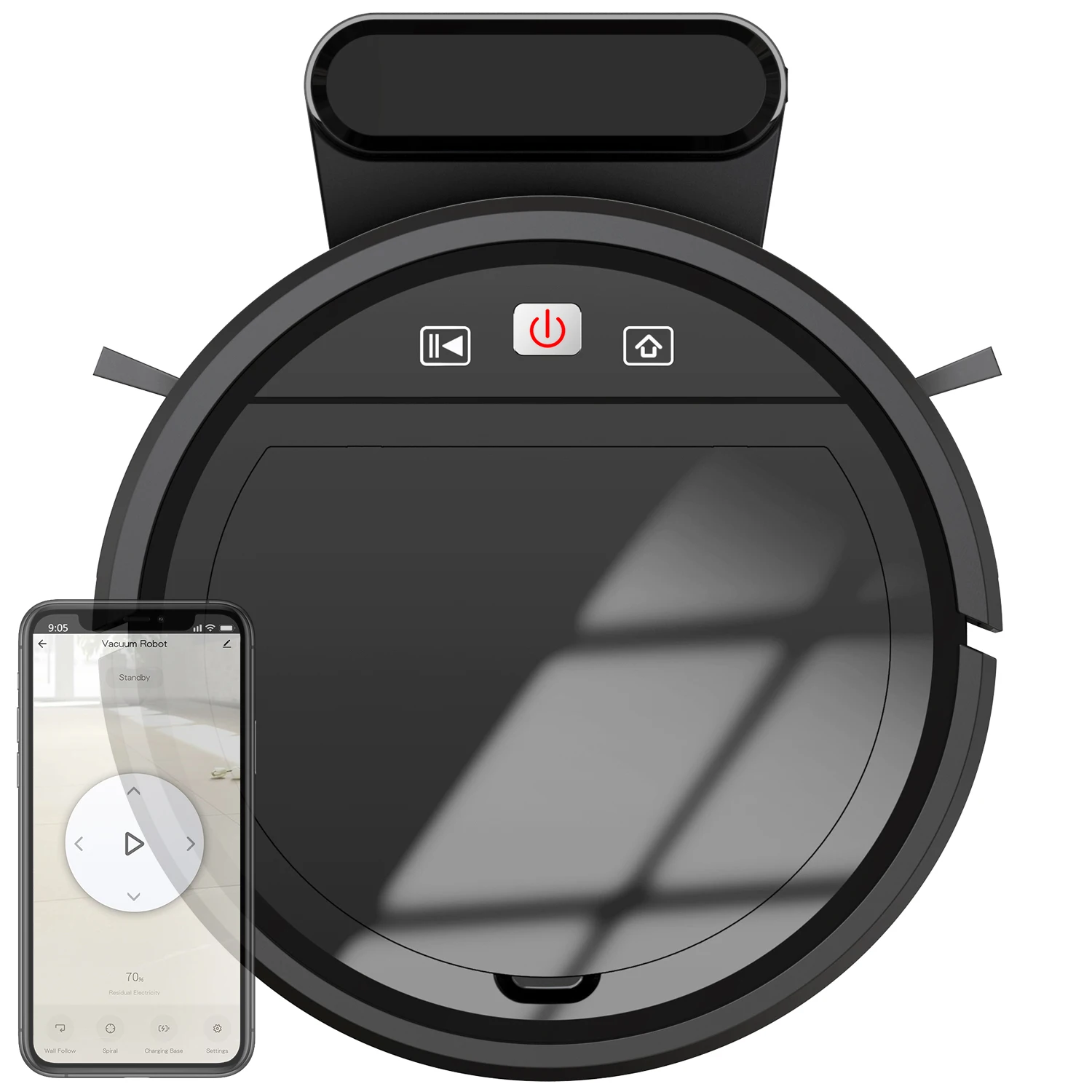 In Stock Fast Shipping Household Sweeping Robot WiFi Tuya APP Control Rechargeable Robot Vacuum Cleaner With Mop