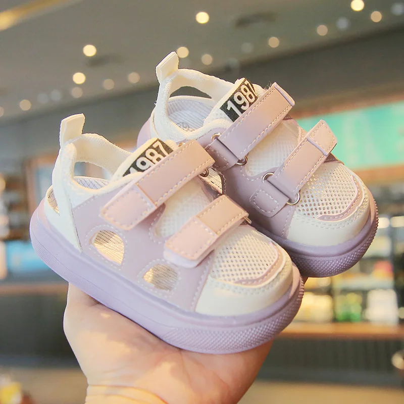 2023 summer kids casual shoes cover toe heel rubber sandals children shoes sandals for boys girls