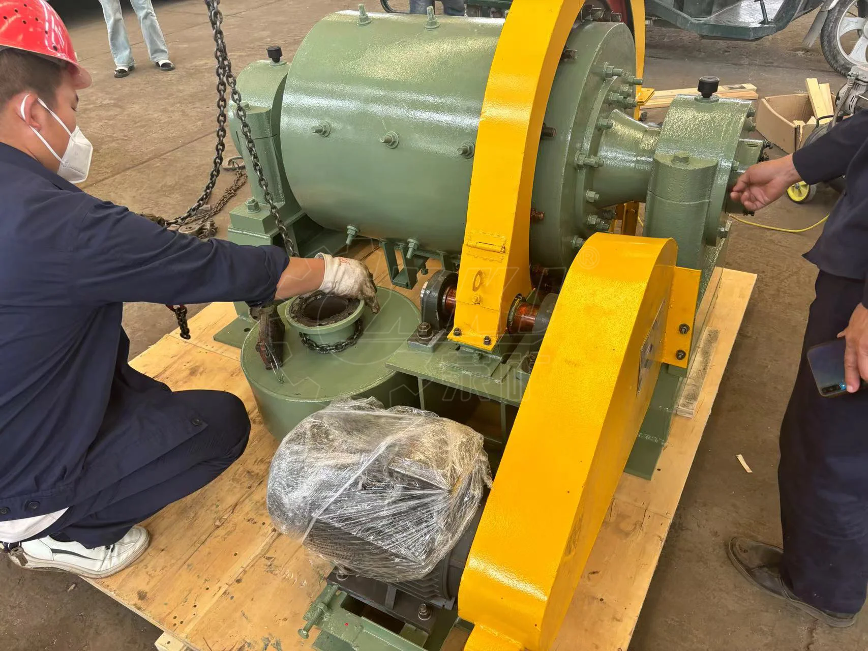 1500kg heavy high-quality small steel-lined ball mill for gold ore grinding