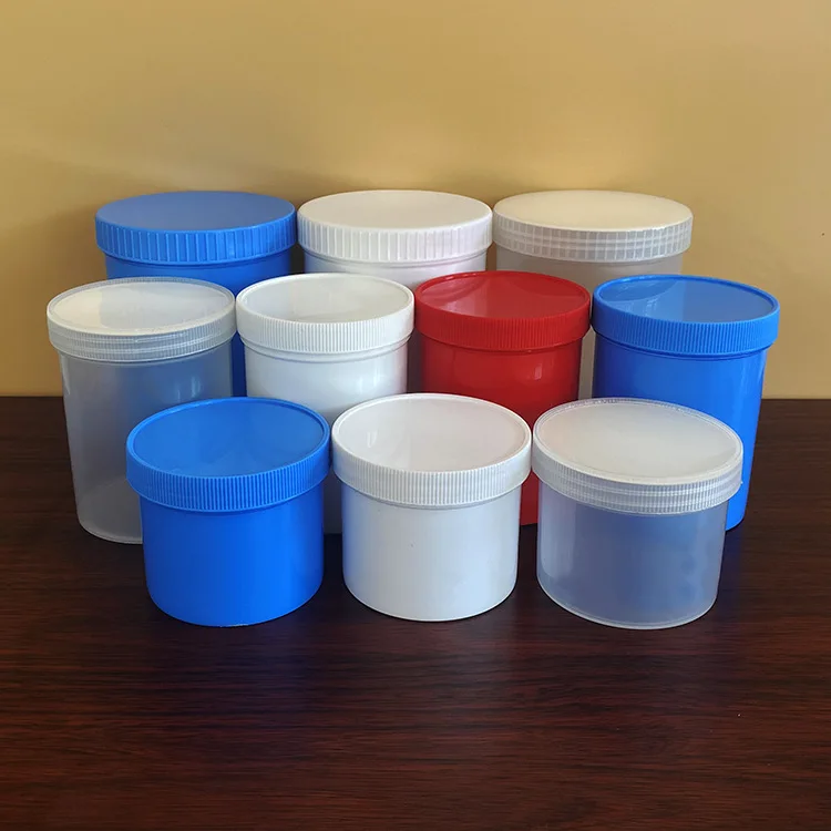 Factory customized 250ml plastic bottle PP wide mouth ink can food storage bucket lubricating oil packaging can