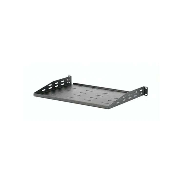 Cantilever Server Shelf Vented Shelves Rack Mount 19 Inch 1U Black