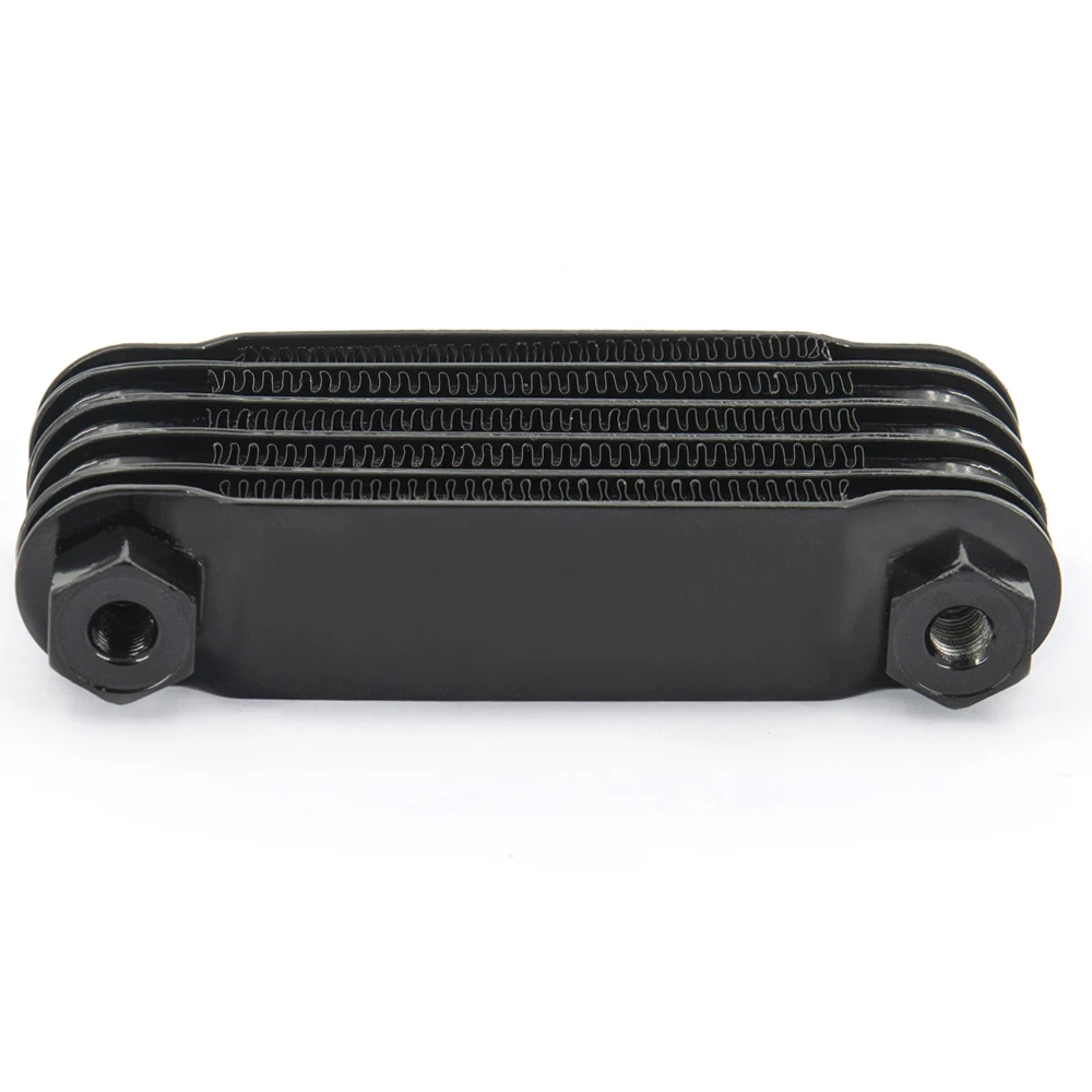Universal Black Motorcycle Oil Cooler 158mm Engine Oil Cooler Radiator for 100cc-250cc 65ml Motorcycle Dirt Bike ATV