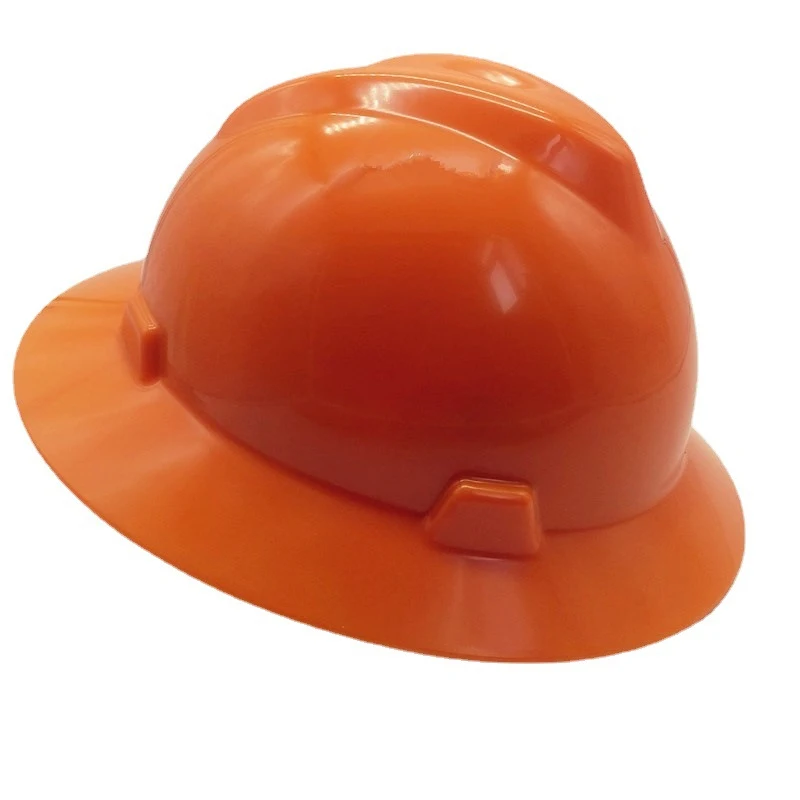 Large-brimmed, wide-brimmed MSA helmet V-shaped multi-color high-strength pressure-resistant new safety helmet