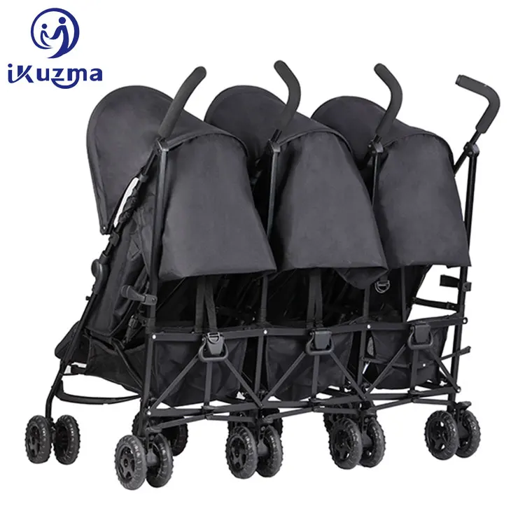 Система безопасности складной гексакоптер 3 маленьких тройной Twin Baby коляска прогулочная для тройки