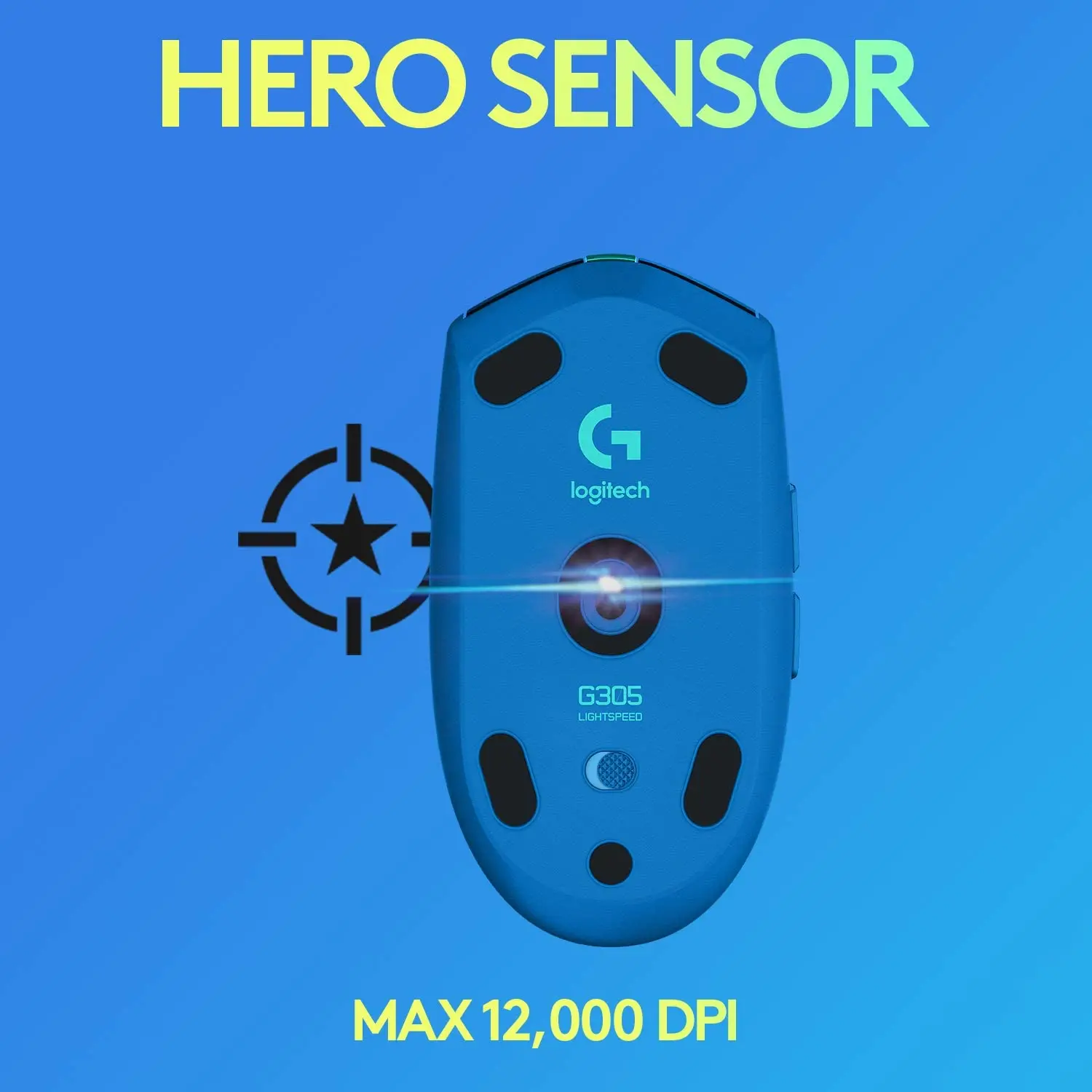 Logitech G304 LIGHTSPEED Wireless Gaming Mouse Hero 12K Sensor 12 000