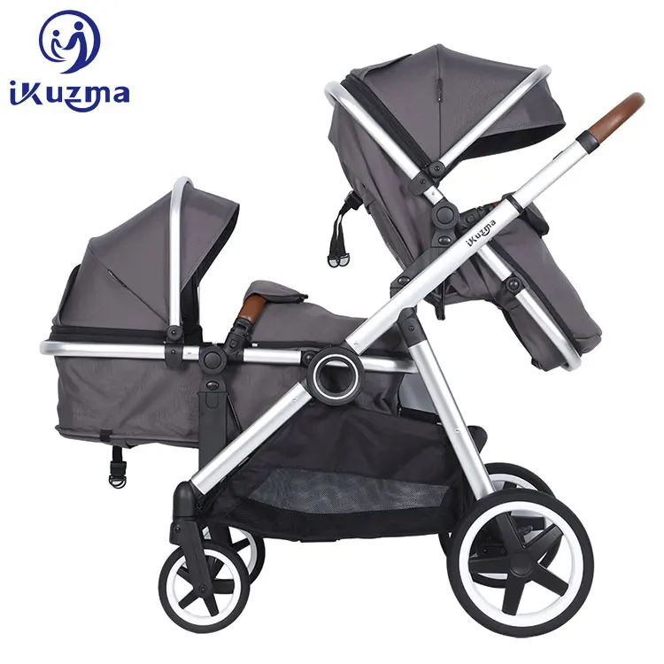 2021 Stroller Ready To Ship Two Kids Double Pushchair Dual Twin Pram