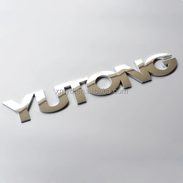 Custom 3D Chromed ABS Car Badge Emblems Car Auto Body Sticker