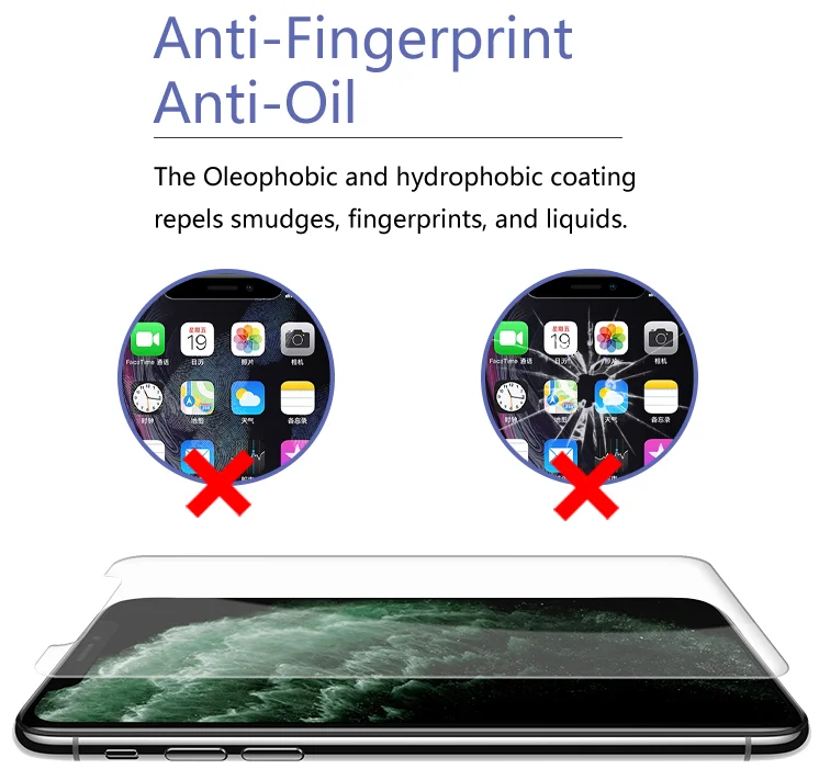 Amazon Hot 2 pack Screen Protector Smartphone Anti Scratch 2.5D Tempered Glass Screen Protector Film For iPhone 13 Pro/12/11/XS