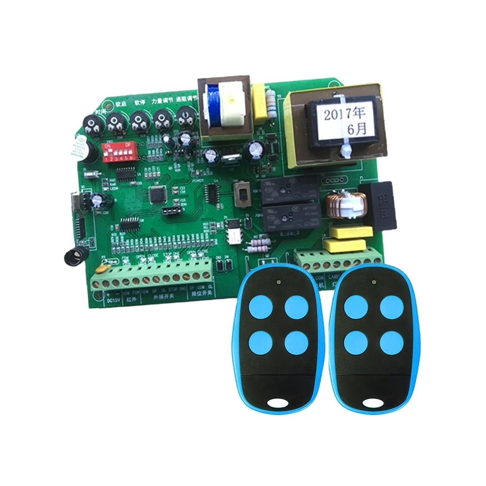 AC220V learning code remote control sliding gate controller for garage door opener YET868 V2.0