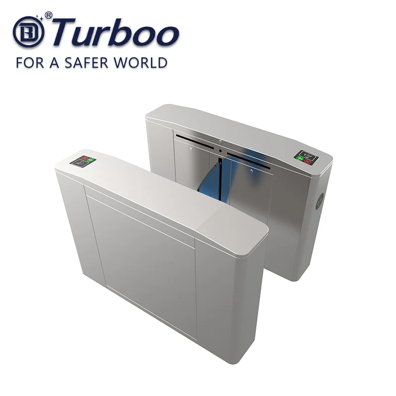 High Speed Access Control Turnstile Intelligent Flap Barrier Gate Metro Station Pedestrian Barrier Gate